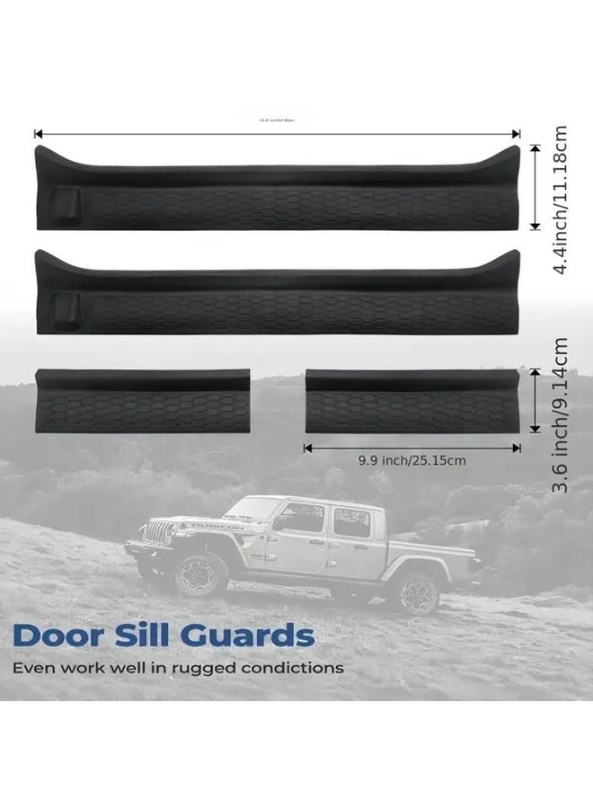 Jeep JL Welcome Pedal Threshold Strip Protector Kit for 2018 2024 Unlimited - Image 2